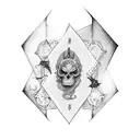 magician tarot card tattoo design idea