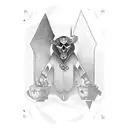 magician tarot card tattoo design idea