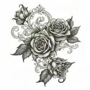 rococo art inspired tattoo tattoo design idea
