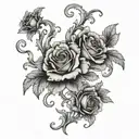 rococo art inspired tattoo tattoo design idea