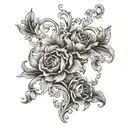 rococo art inspired tattoo tattoo design idea