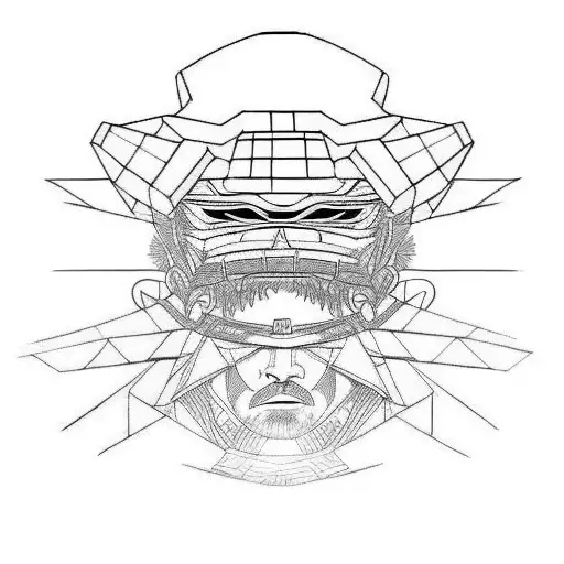 shogun raiden tattoo design idea