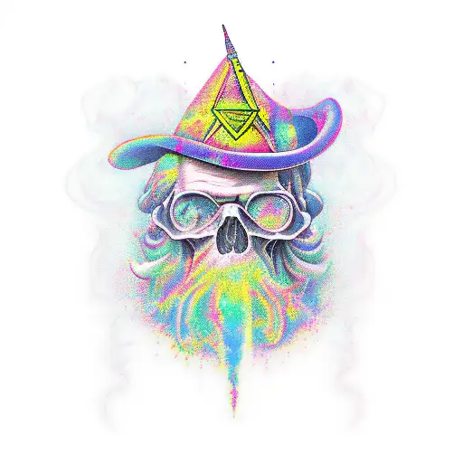 Acid Wizard tattoo design idea