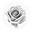 the word mar  with roses around it tattoo design idea