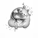 earth element tattoo design idea