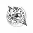 earth element tattoo design idea