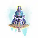 angry osiris tattoo design idea