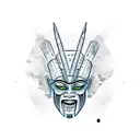 angry osiris tattoo design idea