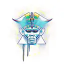 angry osiris tattoo design idea