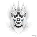angry osiris tattoo design idea