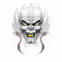 angry osiris tattoo design idea