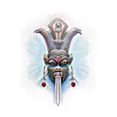 angry osiris tattoo design idea