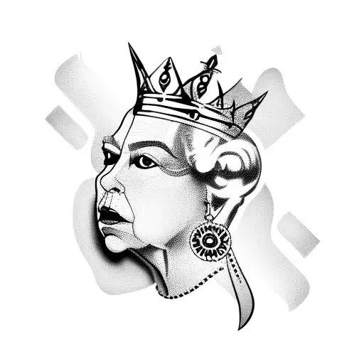 Queen of Spade tattoo design idea