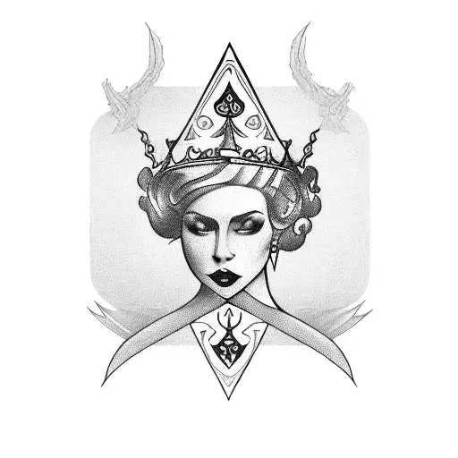 Queen of Spade, owned  tattoo design idea