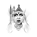 Queen of Spade tattoo design idea