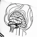 mushroom tattoo design idea