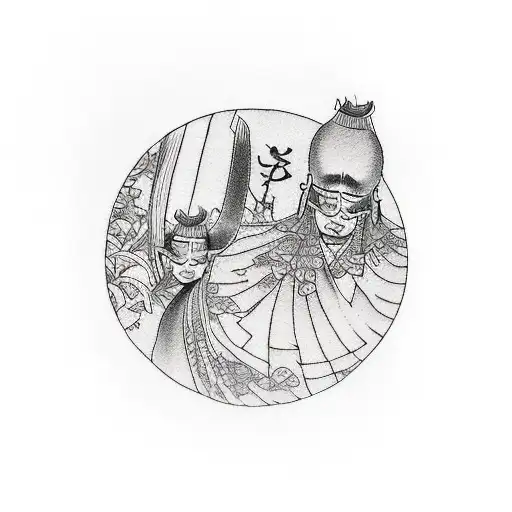 Onion (mother), Chives (father) and Chives (son) tattoo design idea