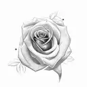 Rose dove and clock tattoo design idea
