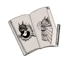 death note notebook falling from the sky tattoo design idea