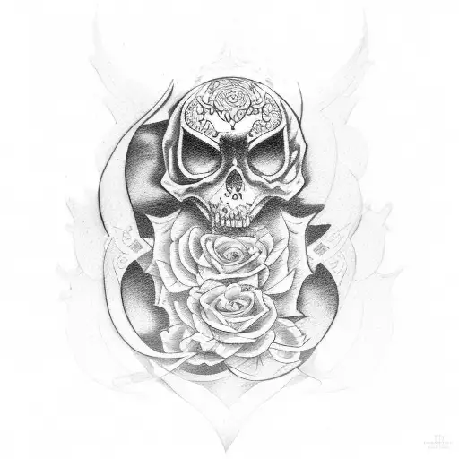 coffin  tattoo design idea