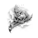 coffin  tattoo design idea