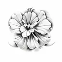 geraniums tattoo design idea