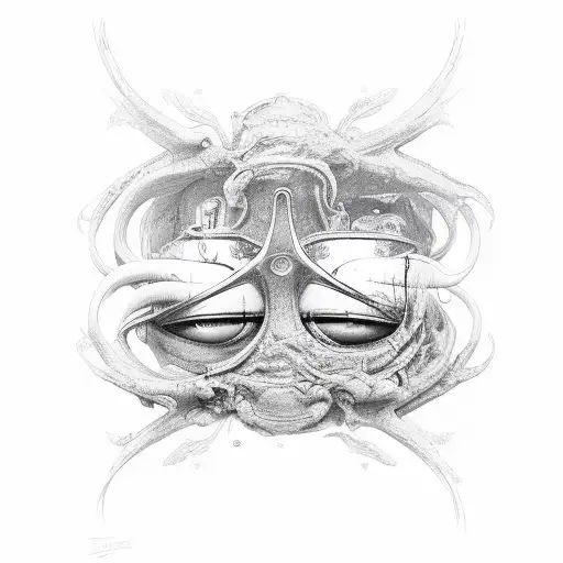 Upside down Staunton style bishop tattoo design idea