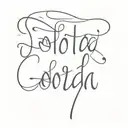 Lolita name written tattoo design idea