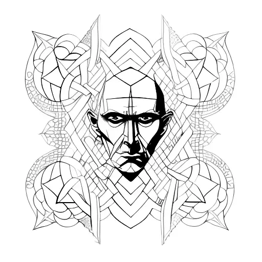 the sandman escher tattoo design idea