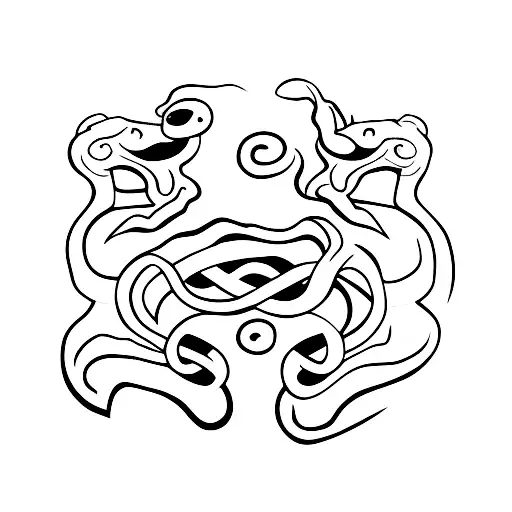 1965 year of the wood snake for men tattoo design idea