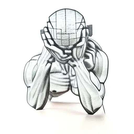 The Thinker statue  tattoo design idea