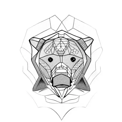 pup hood tattoo design idea