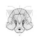 pup hood tattoo design idea