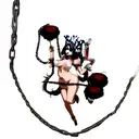 the nude hentai maid girl is chained  tattoo design idea