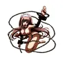 the nude hentai maid girl is chained  tattoo design idea