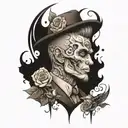 a free and diligent man tattoo design idea