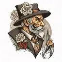a free and diligent man tattoo design idea
