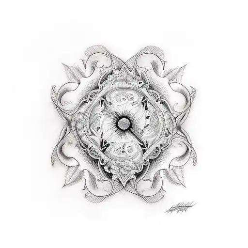 manada de 4 lobos  tattoo design idea