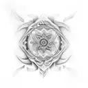 manada de 4 lobos  tattoo design idea
