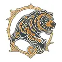 chicago bears logo in traditional style tattoo design idea