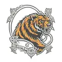 chicago bears logo in traditional style tattoo design idea