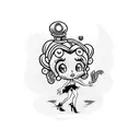 betty boop  tattoo design idea