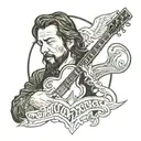 Waylon Jennings Flying W  tattoo design idea