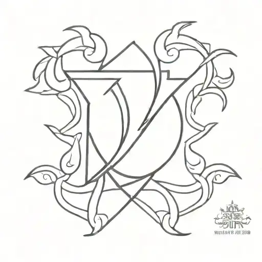 sicilian trinacria symbol tattoo design idea