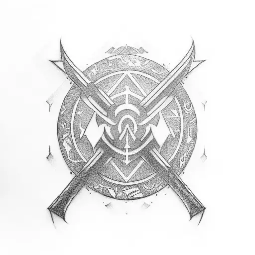 wu-tang clan logo tattoo design idea