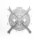 wu-tang clan logo tattoo design idea