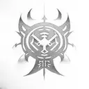 wu-tang clan logo tattoo design idea