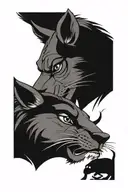 timon crying because pumba and simba are dead tattoo design idea