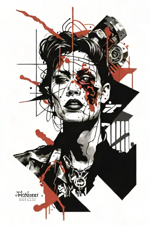 H. R. Geiger Bio mechanical tattoo design idea