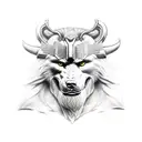 thor, odin, fenrir tattoo design idea